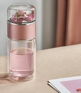500mlTea Séparation Tasse En Verre Sports <span class=keywords><strong>De</strong></span> Plein Air Bouteille À Boire Voyage Verre Thé Et <span class=keywords><strong>Eau</strong></span> Séparation Bouteille D'<span class=keywords><strong>eau</strong></span> avec Infuseur À Thé - Product Image 3