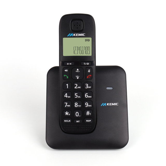 DECT Cordless Telephone Support 1.8GHz/1.9GHz  Wireless Portable Phones for Home and Office-Single Handset