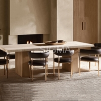 Sigma Meubles de restaurant modernes pour la maison, table et chaises de salle à manger en bois de chêne haut de gamme, couleur personnalisée