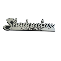 Autocollants de voiture en plastique ABS de marque TEDA, électroformés, nickelés, imperméables, adhésifs, personnalisés, placage chrome, métallisation, accessoires de voiture