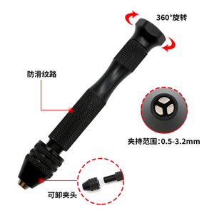 Bàn Tay Đen xoắn khoan bit Hướng dẫn sử dụng lỗ đấm đặt văn hóa và giải trí hổ phách bồ đề Quả Óc Chó lỗ đục lỗ công cụ - Product Image 2