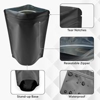Sacs sous vide durables en aluminium Mylar de qualité alimentaire avec fermeture éclair, résistants à l'humidité et thermoscellables pour aliments pour bébés, chips de pommes de terre, PE/PP, stérilisables