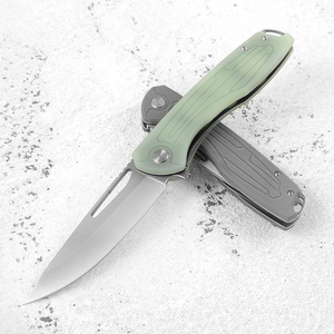 Cuchillo Plegable Táctico de Supervivencia EDC para Exteriores con Hoja de Acero 8CR14 OEM y Mango G10, con Clip para Bolsillo - Product Image 5