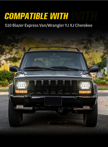 <span class=keywords><strong>Projecteur</strong></span> de phare LED carré 5x7 pouces pour Jeep Wrangler YJ XJ/GMC Chevrolet Express S10, pour camionnette Toyota Tacoma Ford - Product Image 6