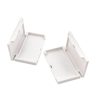 Boîte d'emballage de cils rectangle blanc en plastique avec boucle magnétique