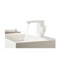 Robinet de salle de bain intelligent sans contact FEIDU avec affichage numérique LED, mitigeur de lavabo automatique en laiton à capteur pour toilettes commerciales