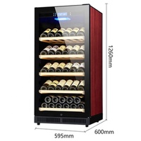 Cave à vin réfrigérée autonome à compresseur, 76 bouteilles, température unique, refroidissement par air, pour vins rouges, blancs et champagne