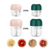 Mini liquidificador elétrico multifuncional, picador e processador de alimentos para cozinha, com calçador e cortador de cebola