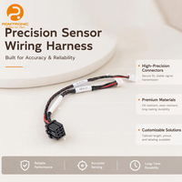 Kabel Harness Pembagi 1-ke-2 OEM 8Pin Hitam ke Dual 4Pin Putih, Isolasi PVC, Tembaga OFC untuk Sistem Kontrol Terintegrasi