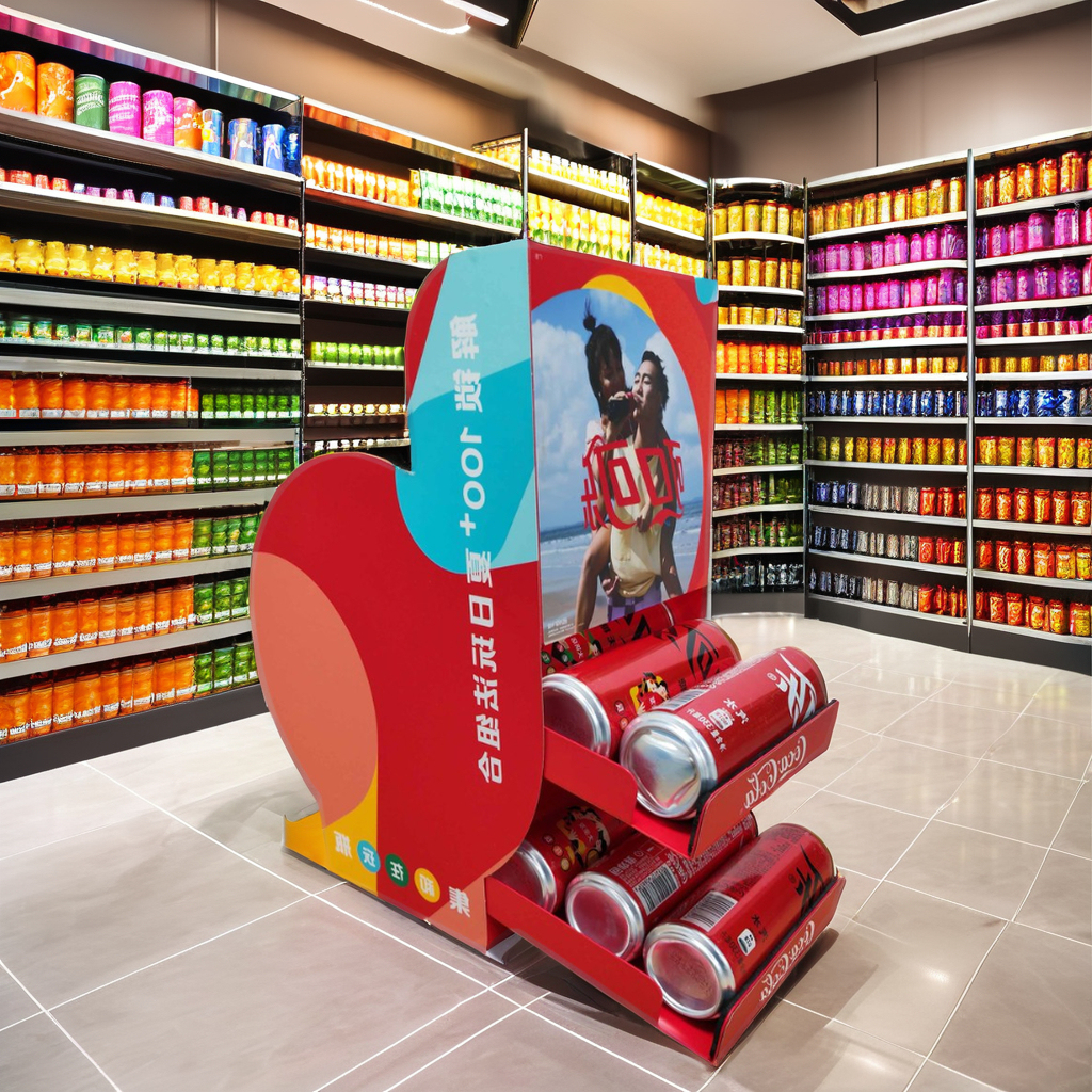 Countertop Beverage Display Acrylic Retail Store Supermarket Advertising Exhibition Racks Stands Customized Color Custom Logo — view 6