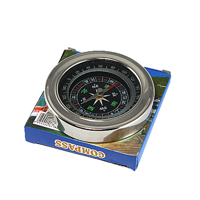 2025 Stainless Steel Round Ship Compass for Hiking With High Quality Compass