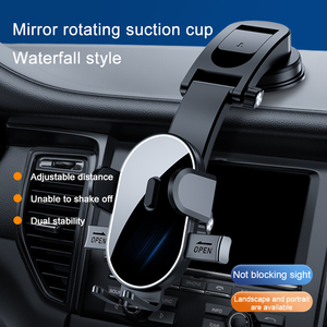 Specchio all'ingrosso argento cruscotto auto & parabrezza porta cellulare ABS ventosa porta cellulare retrattile per auto - Product Image 4