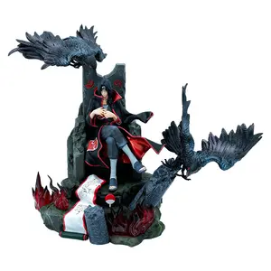 Pabrikan Throne Hall Itachi Crow Itachi Figur Anime Model Ornamen Figur Pvc Mainan Aksi Figur Aksi Movea