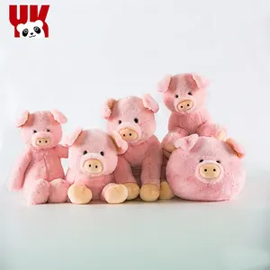Brinquedo de pelúcia animal de porco personalizado de pelúcia macio de pelúcia rosa para presente de bebê