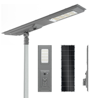 Lámpara Solar LED para Calle con Certificación CE IP65, Aleación de Aluminio, 50W-90W, Control de Tiempo Automático, Temperatura de Color 3000-6000K, Ra70