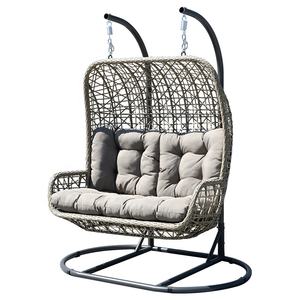 MEIJIA — <span class=keywords><strong>hamac</strong></span> <span class=keywords><strong>2</strong></span> <span class=keywords><strong>places</strong></span> d'extérieur en osier, chaise à bascule, en forme de rotin, pour jardin - Product Image 2