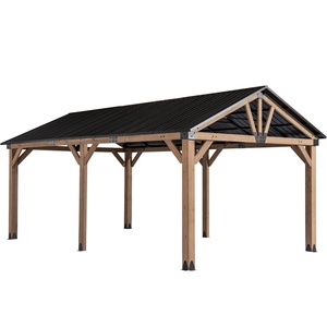 Vente directe usine – Abri de voiture autoportant robuste et imperméable 12x20 avec toit rigide <span class=keywords><strong>en</strong></span> <span class=keywords><strong>bois</strong></span>, fabriqué <span class=keywords><strong>en</strong></span> Chine, pour <span class=keywords><strong>2</strong></span> <span class=keywords><strong>voitures</strong></span> - Product Image 1