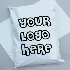 In Stock Bright White Polyethylene Courier Bag New Material Thick Color Printed Biodegradable <b>Packaging</b> Envelope Factory Bulk - Product Image 1