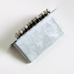 Donlis Chrome Con lăn yên ST <span class=keywords><strong>Guitar</strong></span> cầu cho 6 Chuỗi <span class=keywords><strong>guitar</strong></span> điện bộ phận xây dựng - Product Image 4