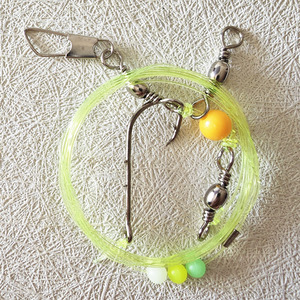 Ensemble de pêche nocturne Alpha Fluorescent Luminous Line Tenya Rig avec hameçon en acier inoxydable pour la pêche en eau salée au fond - Product Image 2