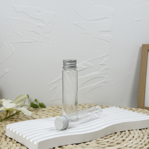 Emballage de tube 30ml 40ml 45ml 50ml 55ml 60ml Tube à essai en plastique PET de qualité alimentaire avec bouchon à vis en aluminium - Product Image 4