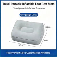 Oreiller de voyage gonflable doux avec poche pour poche de glace, respirant et rafraîchissant, idéal pour le sommeil estival et le camping.