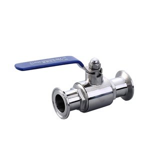 COVNA ลดราคาพิเศษ DN20 3/4" วาล์วบอลแบบ 3 ทางชนิด L-Port สำหรับงานสุขภัณฑ์  ข้อต่อแบบ Tri Clamp, สแตนเลส 316, คันโยก - Product Image 1