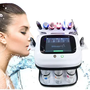 portable 8 in 1 ultrasonic rf oxygen facial skin care blackhead extraction pore cleaning machine