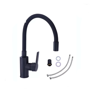 Griferia Cocina Canilla Monocomando Negro Mate Grifo de Cocina con Función Termostática para Hoteles Agua Caliente y Fría - Product Image 1