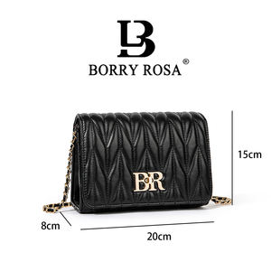 Bolsos de Hombro Elegantes para Mujer 2022, Bolso de Mano de Moda con Pedrería, Bolso de Axila con Hilo a Cuadros, Bolso de Mano con Cadena de Diamantes Arrugados - Product Image 4