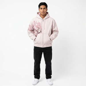 Sweat à capuche surdimensionné pour homme en coton 100% 430GSM, style streetwear, effet vintage, imprimé numérique, en molleton - Product Image 3