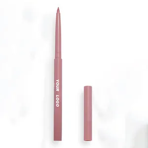 OEM 개인 라벨 개폐식 높은 색소 핑크 다크 다크 브라운 립 매트 라이너 자동 크림 오래 지속되는 방수 립라이너