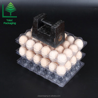 Plateau à œufs 24 alvéoles en PET rigide de fabrication chinoise, sûr pour les aliments, jetable, pour œufs de poule et de canard frais de la ferme