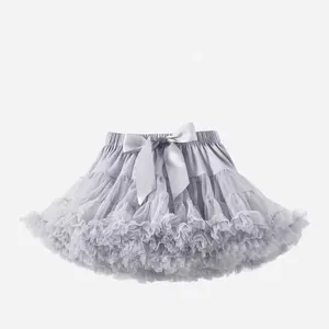 Fashion Custom Design New Summer Lolita Style Women Tutu Skirt Girls Elastic Waist Tulle Fluffy Skirts