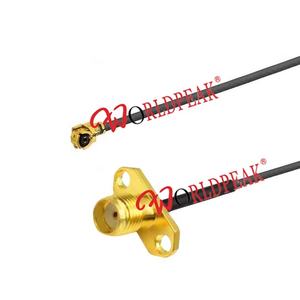 Werkseitiges SMA UFL-Anschluss kabel SMA-Buchse 2-Loch-Flanschhalterung mit RF1.13 1,37mm FPV-Koaxial-Pigtail-Verlängerung kabel - Product Image 2