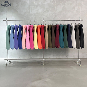 Sudadera con capucha para hombre al por mayor, de 365 g, estilo vintage lavado y desgastado, con forro polar, en stock, para otoño e invierno - Product Image 2
