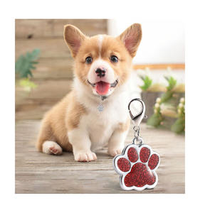 قلادة تعريف للحيوانات الأليفة على شكل مخلب لطيف مع نقش، مضادة للضياع، مع حلقة مفاتيح وقابلة للتخصيص بالاسم للكلاب والقطط - Product Image 6