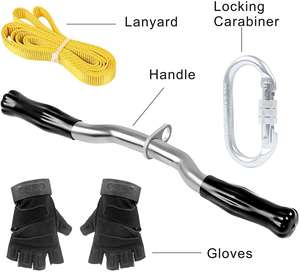 CTSC <span class=keywords><strong>Tyrolienne</strong></span> en acier robuste pour intérieur, 150 pieds, pour <span class=keywords><strong>jardin</strong></span> et maison, divertissement éducatif, capacité maximale 350 lb, câble 16 mm - Product Image 5