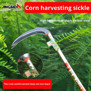 <span class=keywords><strong>Outil</strong></span> agricole efficace, faucille spéciale épaissie en acier au carbone noir, <span class=keywords><strong>pour</strong></span> couper l'herbe, <span class=keywords><strong>le</strong></span> maïs et <span class=keywords><strong>le</strong></span> <span class=keywords><strong>blé</strong></span> - Product Image 6