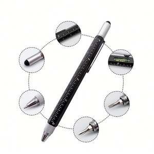 Stylo multifonction YS201 personnalisé 6 en 1 avec logo imprimé, stylet multifonction, stylo à bille, cadeau d'entreprise pour les activités professionnelles - Product Image 2