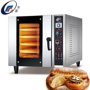 Forno a Convezione Commerciale Automatico a Gas a 5 Ripiani con Circolazione di Aria Calda per Cuocere Pane, Biscotti e <span class=keywords><strong>Pizza</strong></span>, Ideale per Casa e Hotel - Product Image 2