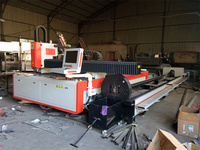 Mesin Pemotong Laser Serat Logam Pipa Lembaran Kontrol Cypcut Komponen Hiwin CNC Berpendingin Air Akurasi Tinggi Fuji PLT 3-Axis