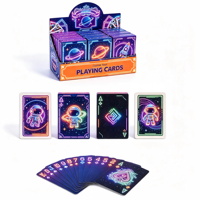Cartes à jouer personnalisées avec logo, 12 jeux pour boîte de présentation avec estampage à chaud pour cadeaux promotionnels