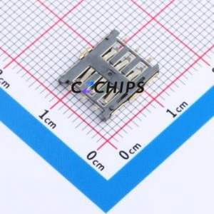 SIM302-CWD6AH1.35 SIM Card Connector SMD Connector Plug-In Type Nano SIM Card Card Holder 1.35mm - Product Image 2