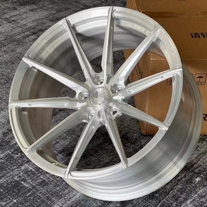 Custom Two-Color 18-22 Inch High-End Forged Classical Sports Type 5X112 5X120 Bright Silver Pickup SUV <b>Wheels</b> New - Product Image 5