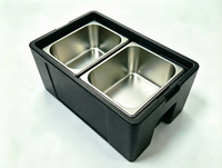Conteneur isotherme EPP pour banquets d'hôtel, 33L-2 GN, pour buffet, traiteur, chaud/froid, léger, empilable, durable, usage commercial