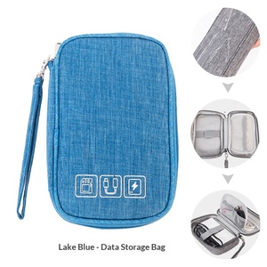 Mini Bolsa de Almacenamiento para Cables de Datos con Material de Poliéster para Banco de Energía, Teléfono Móvil, Cargador Portátil, Auriculares y Viajes - Product Image 3