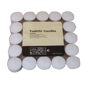 Candele decorative all'ingrosso 4h 8h tea light long burn mini tealight candles private label color tealight candles