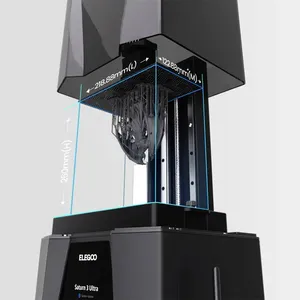 ELEGOO Saturn 3 Ultra 12K MSLA 3D Printer dengan LCD COB sumber cahaya refraktif 218.88mm * 122.88mm * 260mm ukuran Printer besar