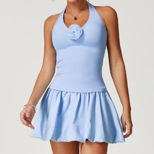 Rok Tenis Pendek Cepat Kering, Rok Mengembang Bernapas dengan Saku, Rok Olahraga Lari Tenis, Gaun Tenis untuk Wanita - Product Image 4